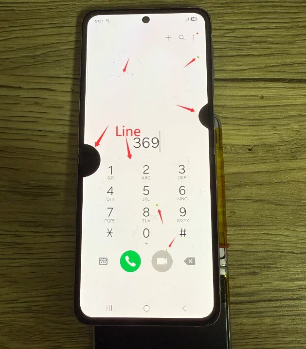 Flip3 Defect LCD для Samsung Galaxy Z Flip 3, ЖК-экран с/без рамки Z Flip3 SM-F711U 369 purple frame