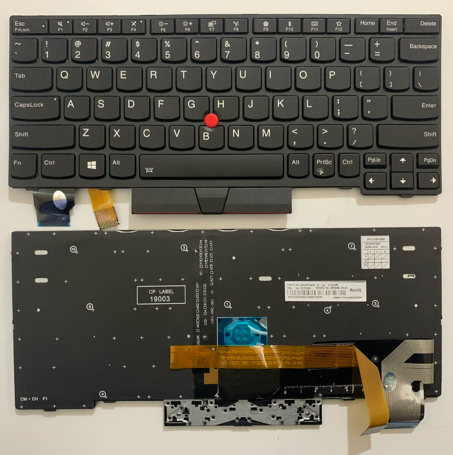 Клавиатура для ноутбука Lenovo X280 20KF 20KE A285 X395 X390 01YP160 SN20P33547 с клавиатура ноутбука
