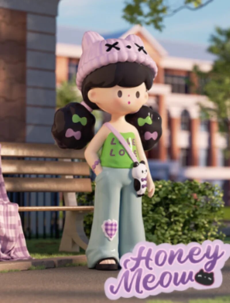 Фигурка Molinta Honey Meow, фиолетовый
