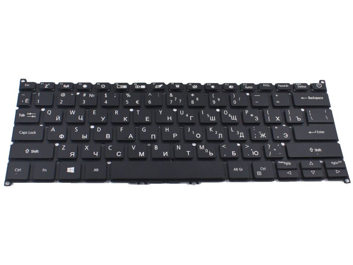 Клавиатура для Acer N17W7 ноутбука черная с подсветкой