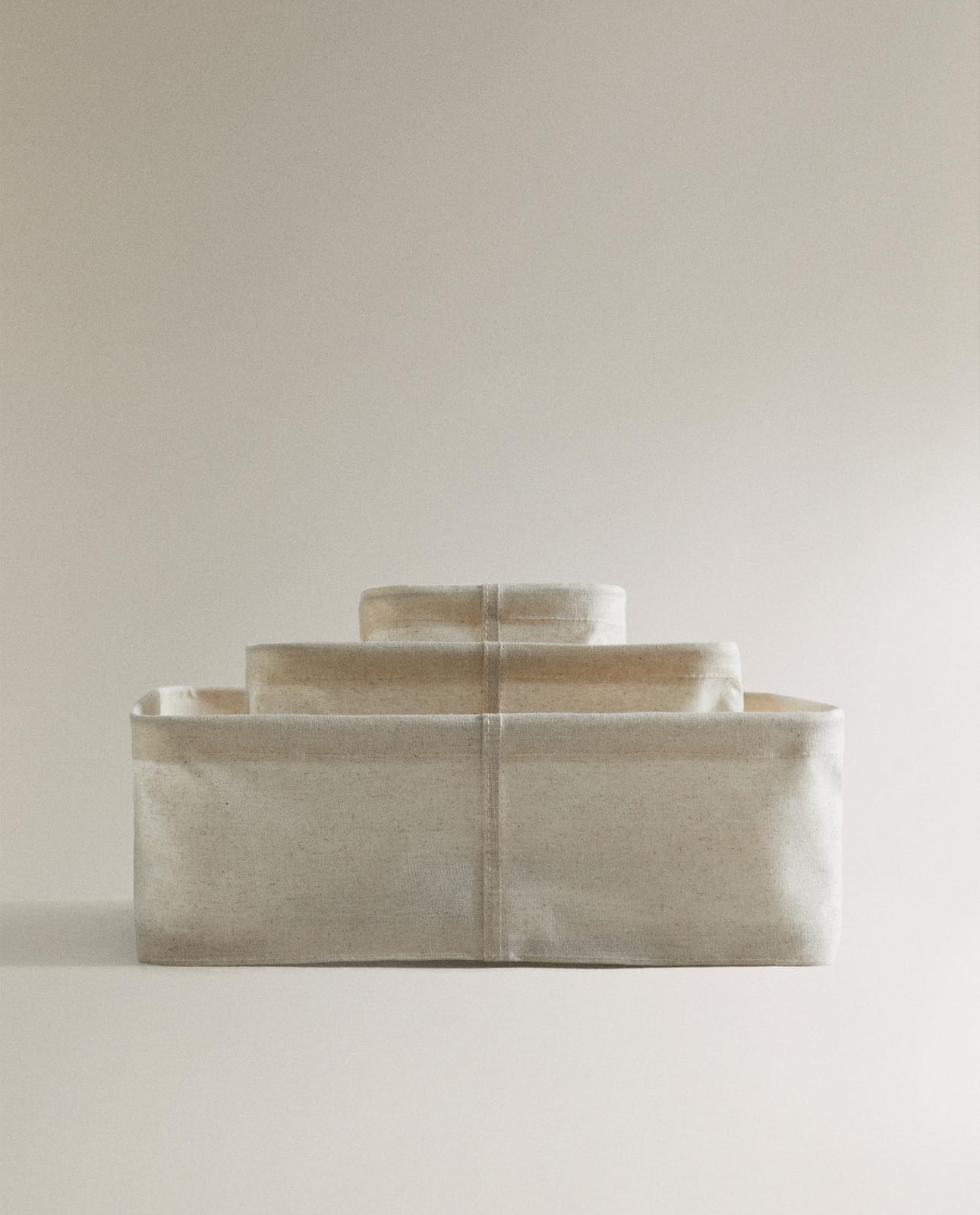 Корзина для хранения ZARA HOME Органайзер из льна, светло-бежевый, 26 x 16.5 x 11.5 см 6575/049/052-2