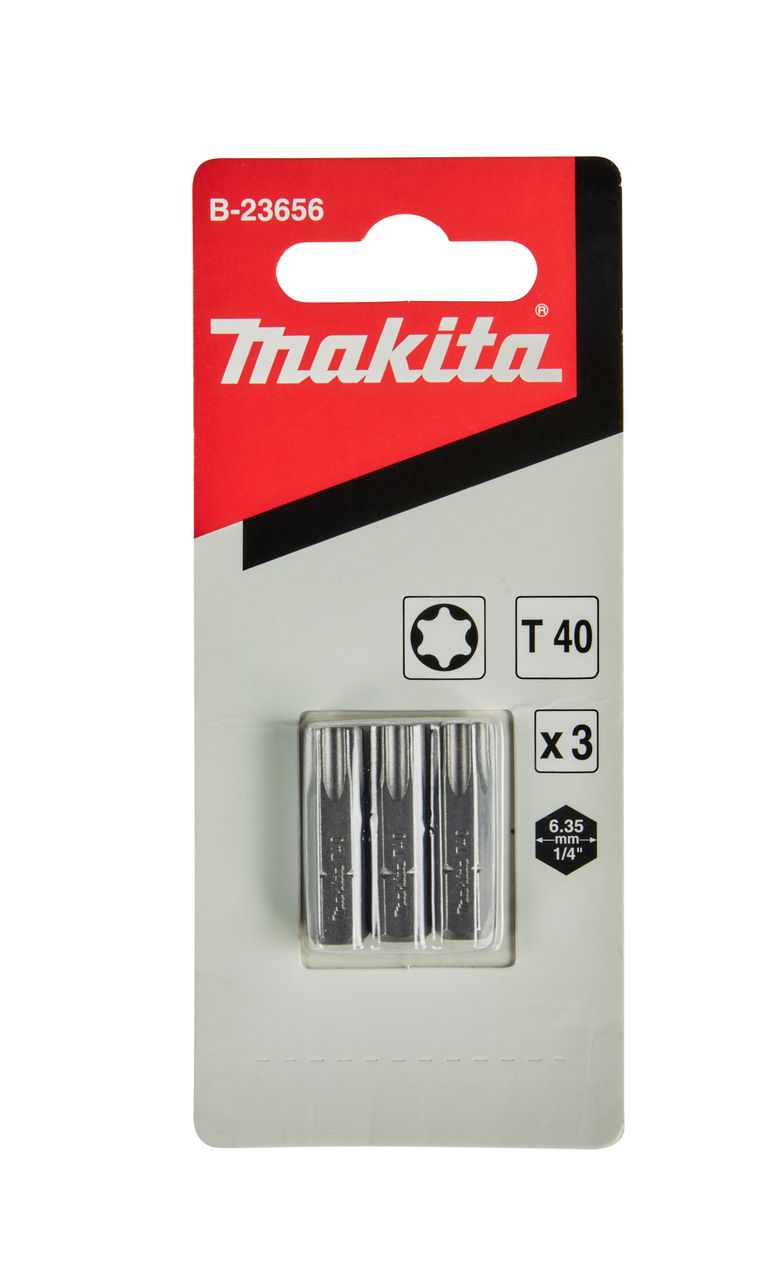 Бита T40, 25 мм, C-form, 3 шт. Makita B-23656