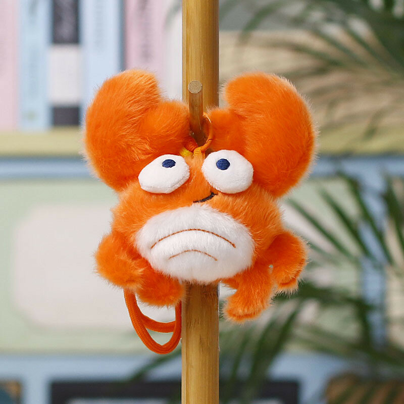 Мягкая игрушка морское животное краб короткий ворс для детской комнаты и игр