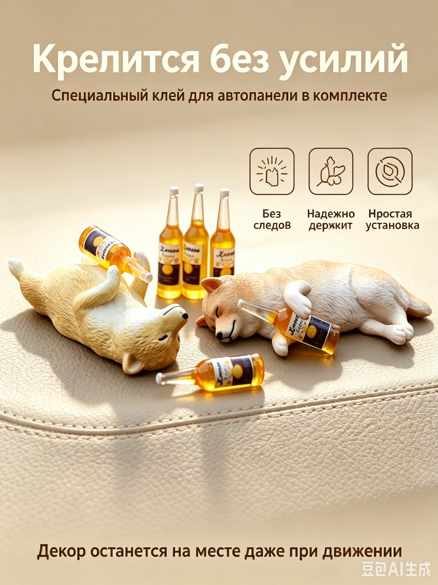 Фигурка на капот, высота 3 см, длина 7 см