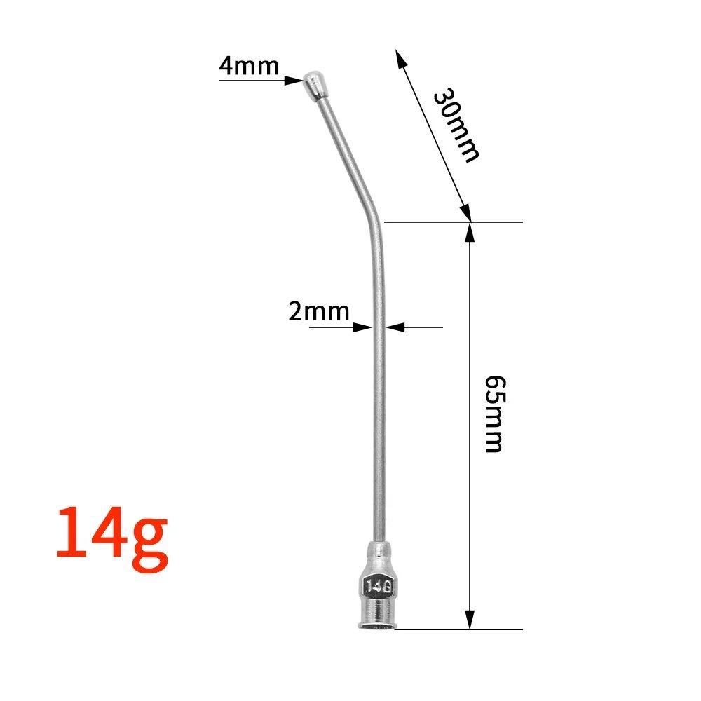Шприц для птиц 14G, 65 мм