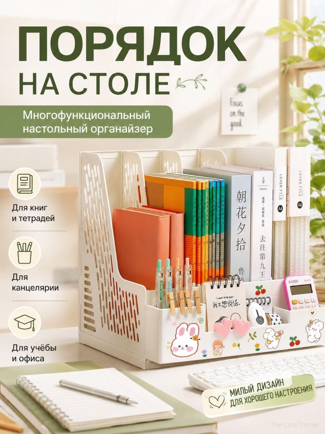 Качественный органайзер для книг, канцелярии и учебников, Артикул: 5404711036