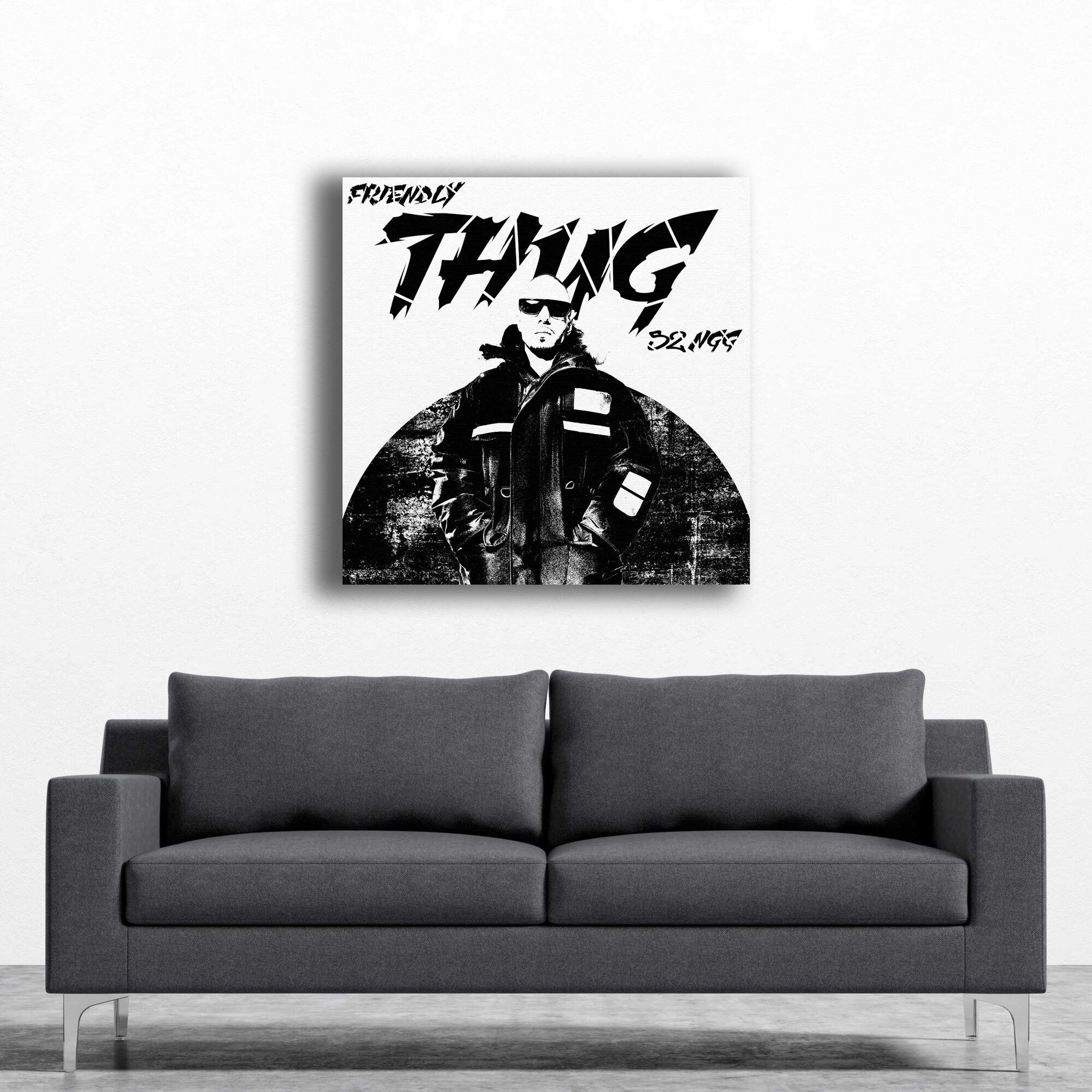 Картина на холсте Friendly thug Френдли таг 52 / 50*50