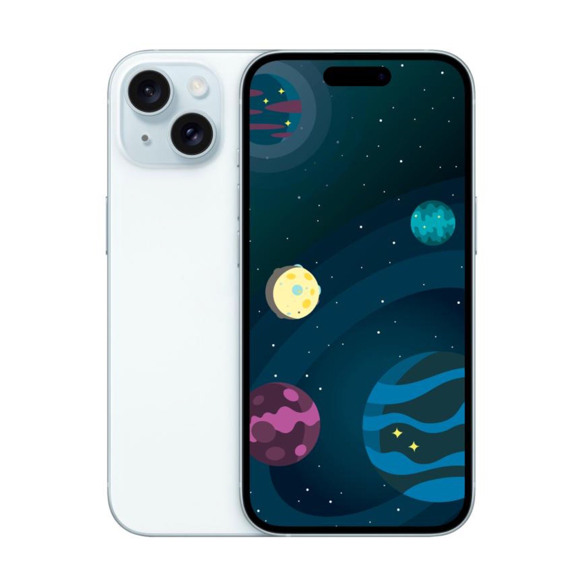Смартфон Apple iPhone 15 256 ГБ, nano-SIM + eSIM, синий, 5G, Без RuStore