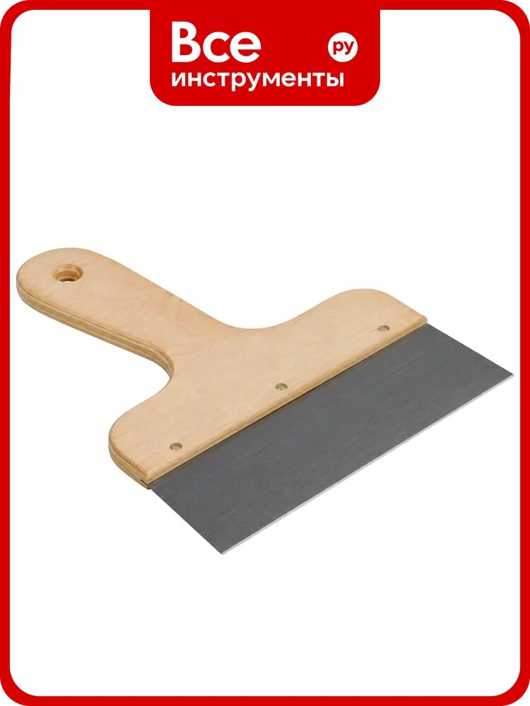 Шпатель фасадный SAMGRUPP с изогнутой деревянной ручкой 20 см Kitan SAMGRUPP KIT-845