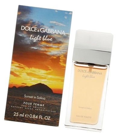 Женский парфюм Дольче Габбана Лайт Блю Сансет Ин Салина 25 мл - Dolce & Gabbana Light Blue Sunset