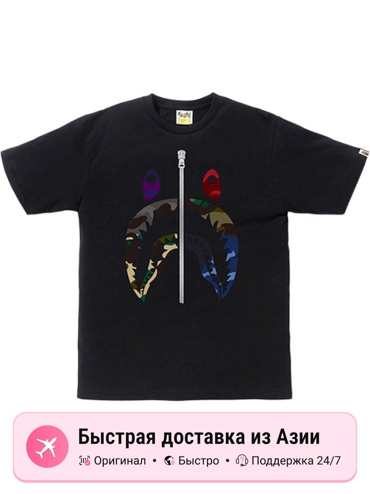 Футболка A BATHING APE Bape Mix Camo Shark