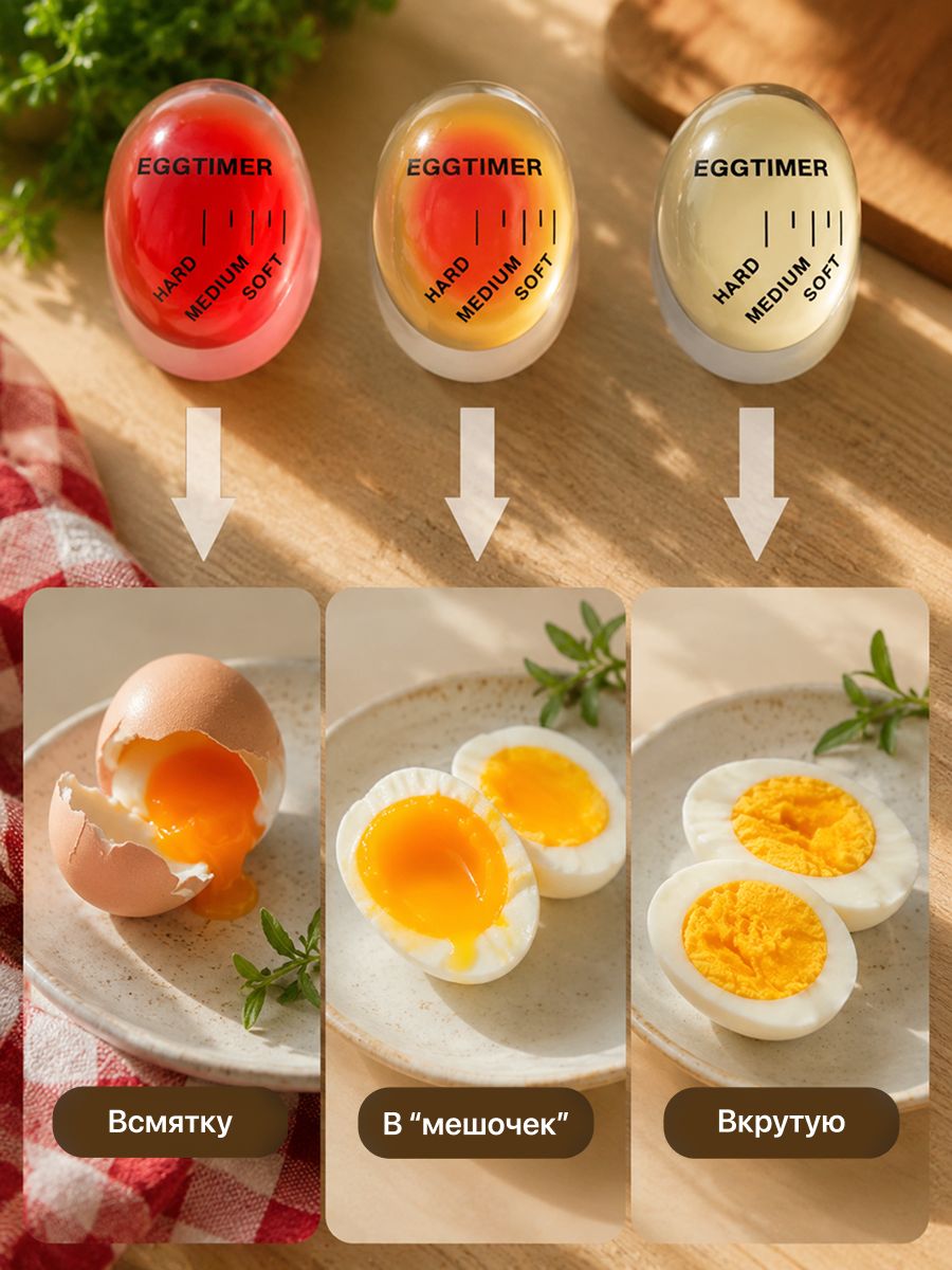 Таймер для варки яиц Shiny Kitchen