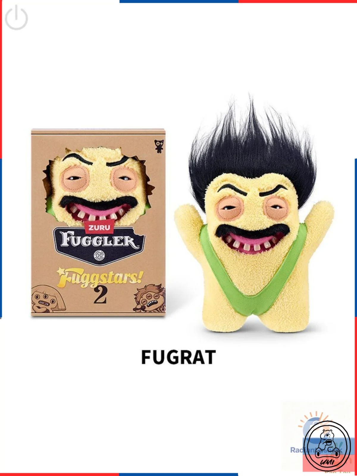 Spin Master Fuggler Fugg Stars Fugrat / Детская мягкая игрушка Борат из звёздной серии фуглер с густой бородой и волосами подходит в качестве коллекционного подарка.