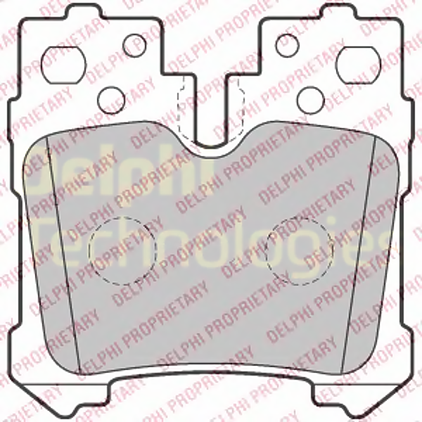 DELPHI LP2214 (044660W010 / 044660W020 / 0446650130) колодки торм. зад.