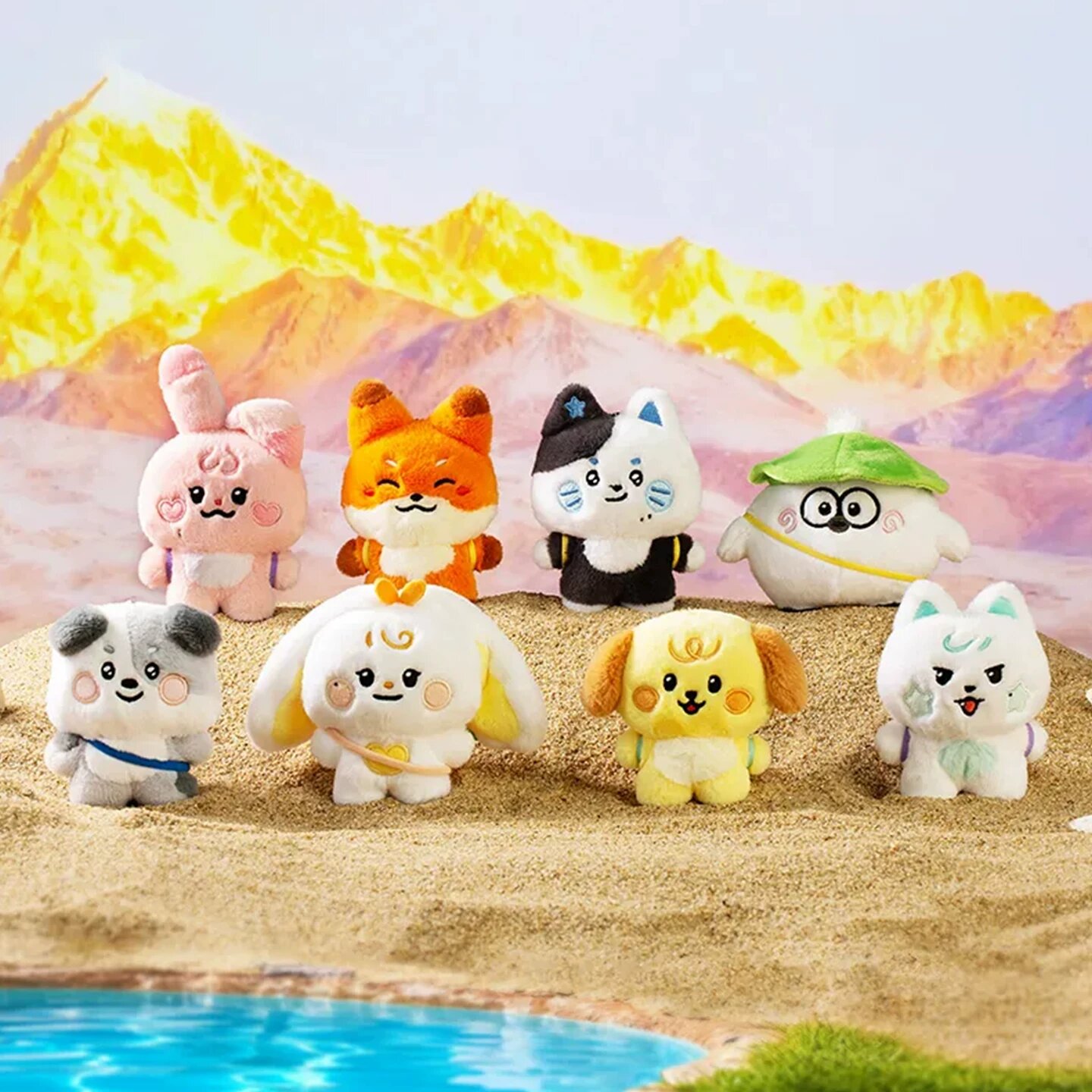 LINE FRIENDS Name Study Zoo 2.0 Набор с текстом случайная кукла плюшевая игрушка
