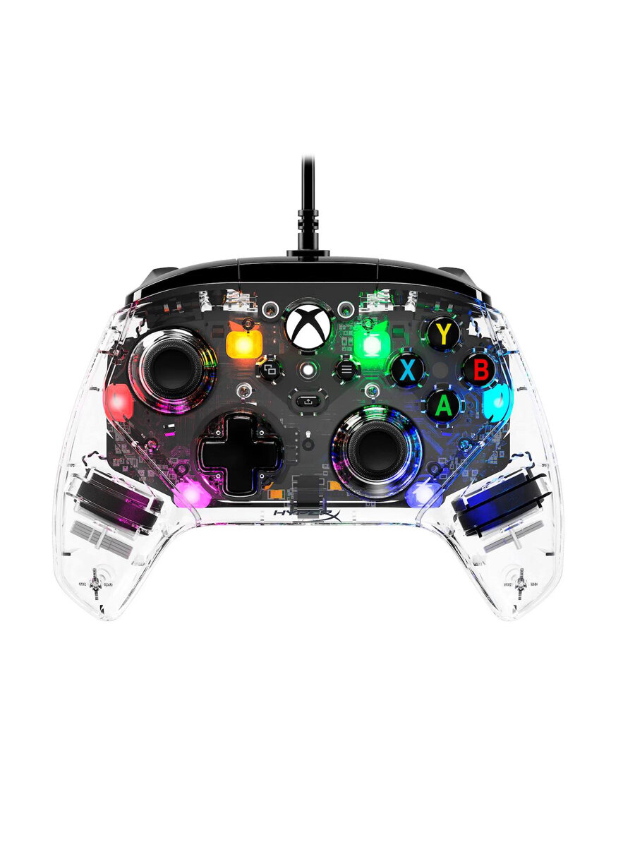 HyperX Clutch Gladiate (Xbox), прозрачный, игровой геймпад (джойстик)