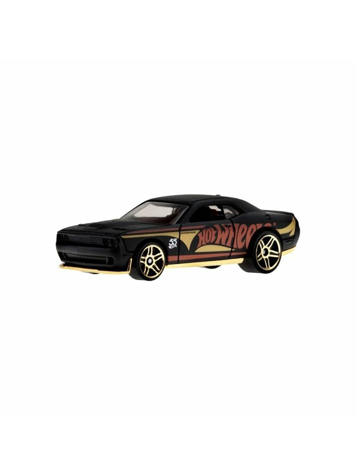 Игрушечная машинка Challenger SRT 2015: черный кузов, масштаб 1:64, для детей от 6 лет