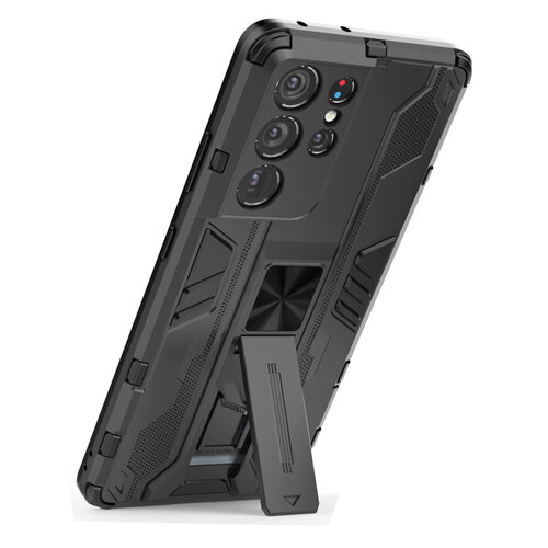 фото Противоударный чехол с подставкой transformer для samsung galaxy s21 ultra черный luckmarket