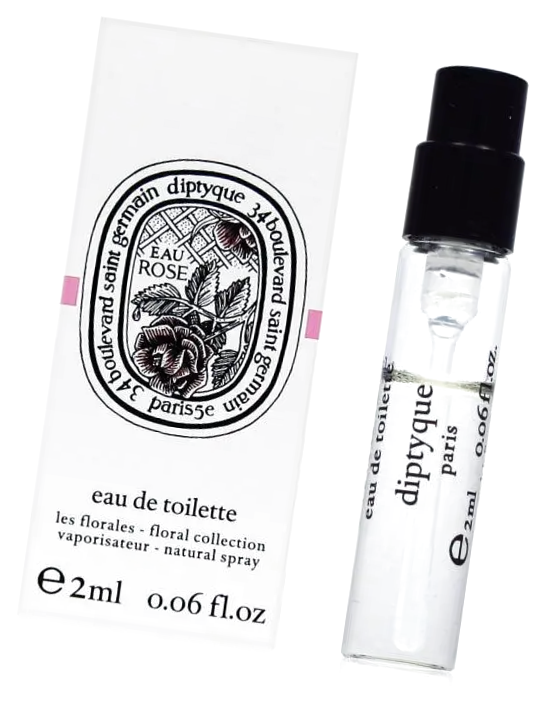 Diptyque Eau Rose миниатюра туалетной воды 2 мл женская - Диптих О Роз розовый сэмпл