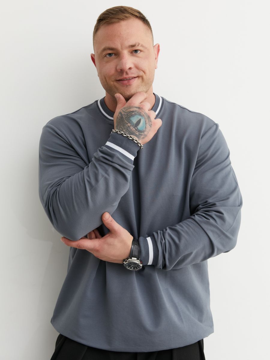 Свитшот спортивный MR. BIGMAN, размер 9XL, , темно-серый — фото 1