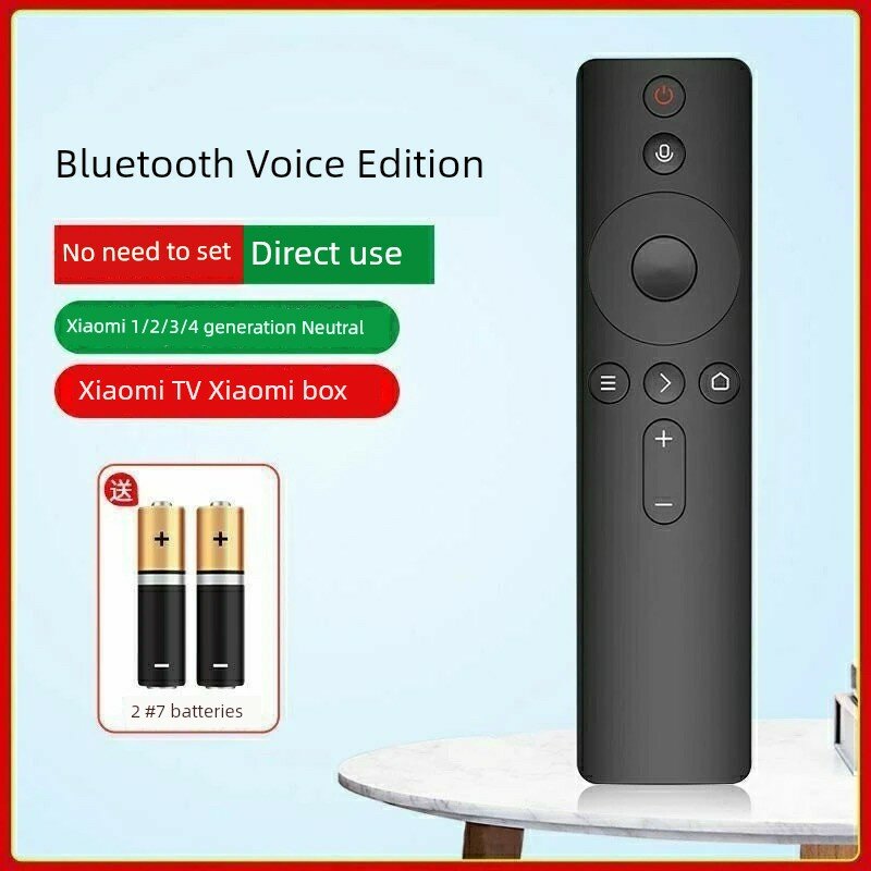 Универсальный пульт ДУ для Xiaomi TV Box 1 2 3C 4C 4S Bluetooth голосовое управление с бесплатной батарейкой