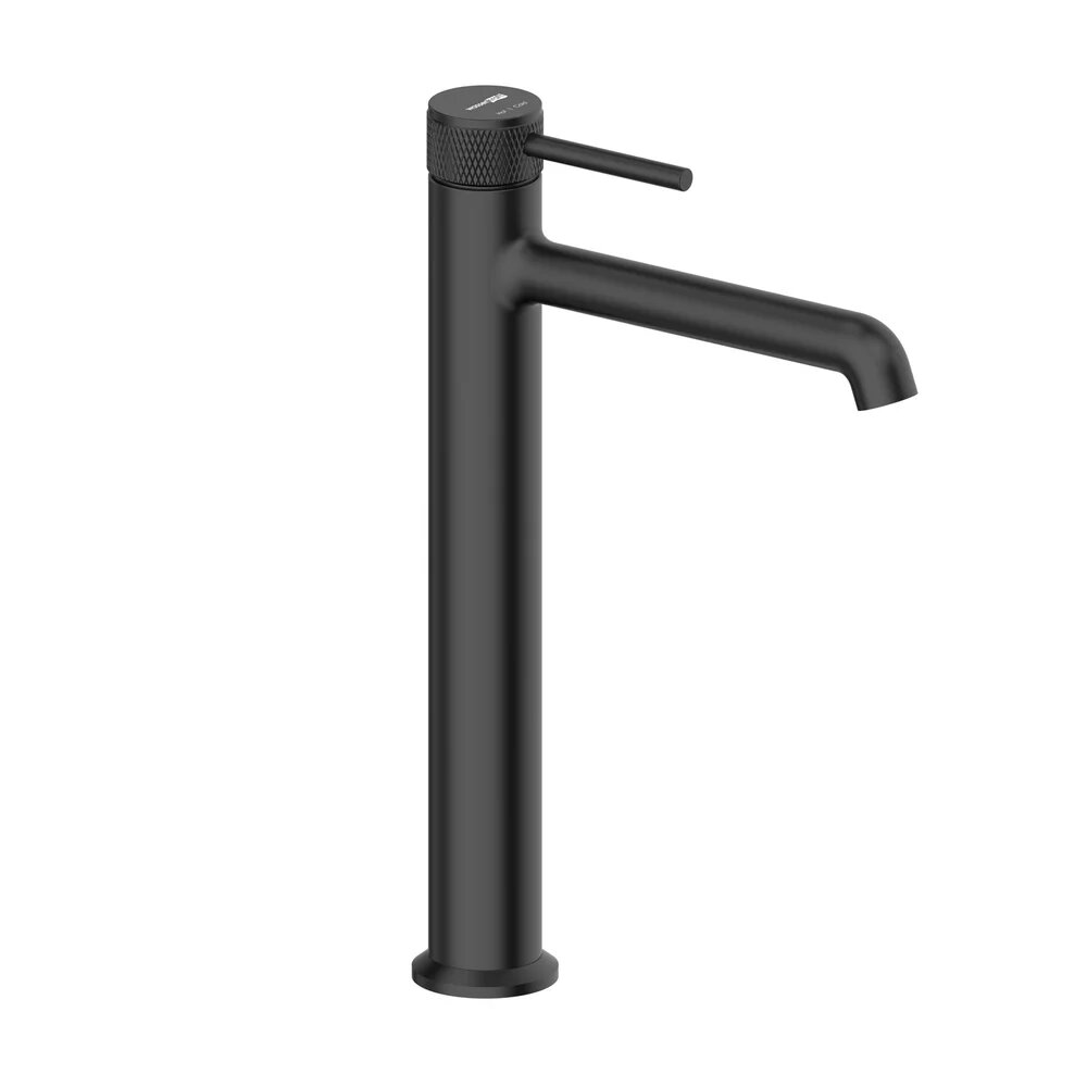 Смеситель для раковины Wasserkraft Мюриц (Muritz) 9803HMB черный, матовый, кран для ванной в раковину, из латуни, рычажный, с керамическим картриджем