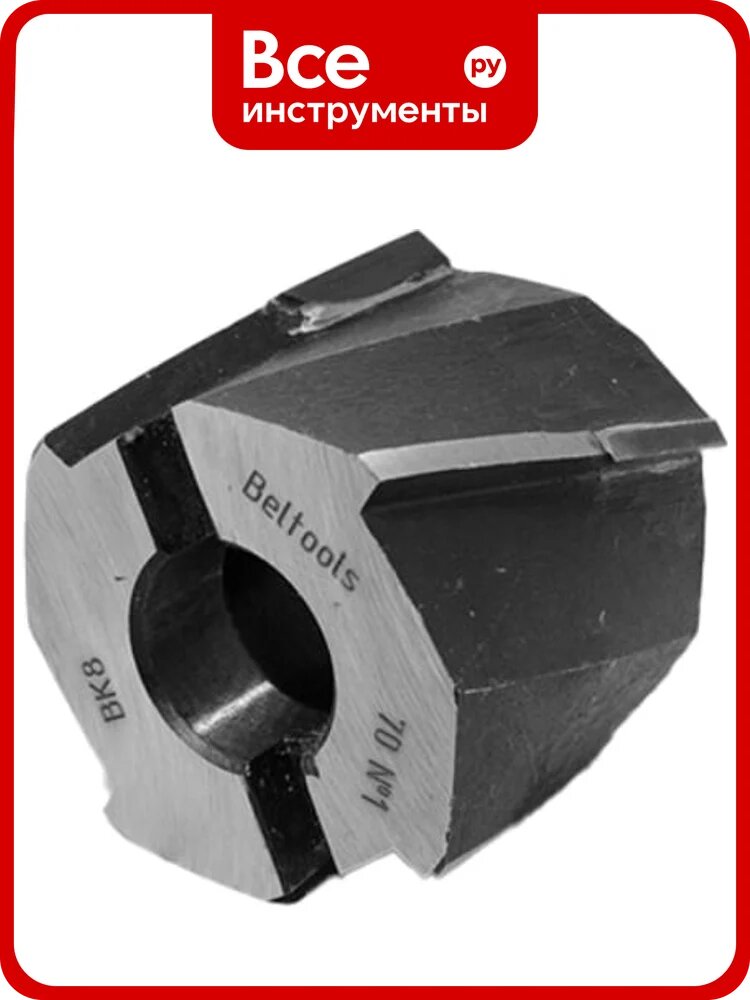 Зенкер насадной Beltools 70 ВК8 №1 L=60мм dпос=27мм ГОСТ 3231-71 ri.353.327