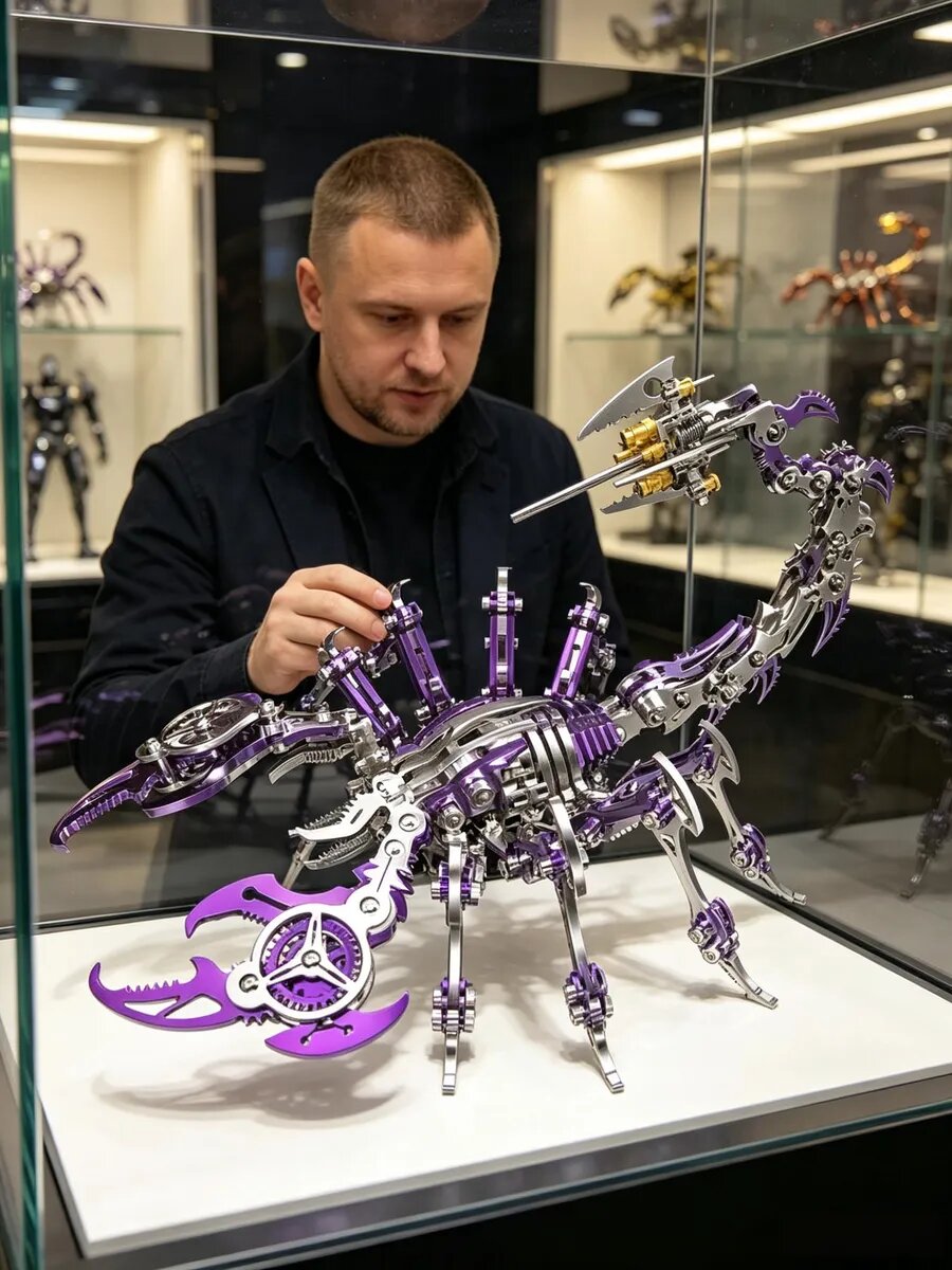 Металлический конструктор скорпион