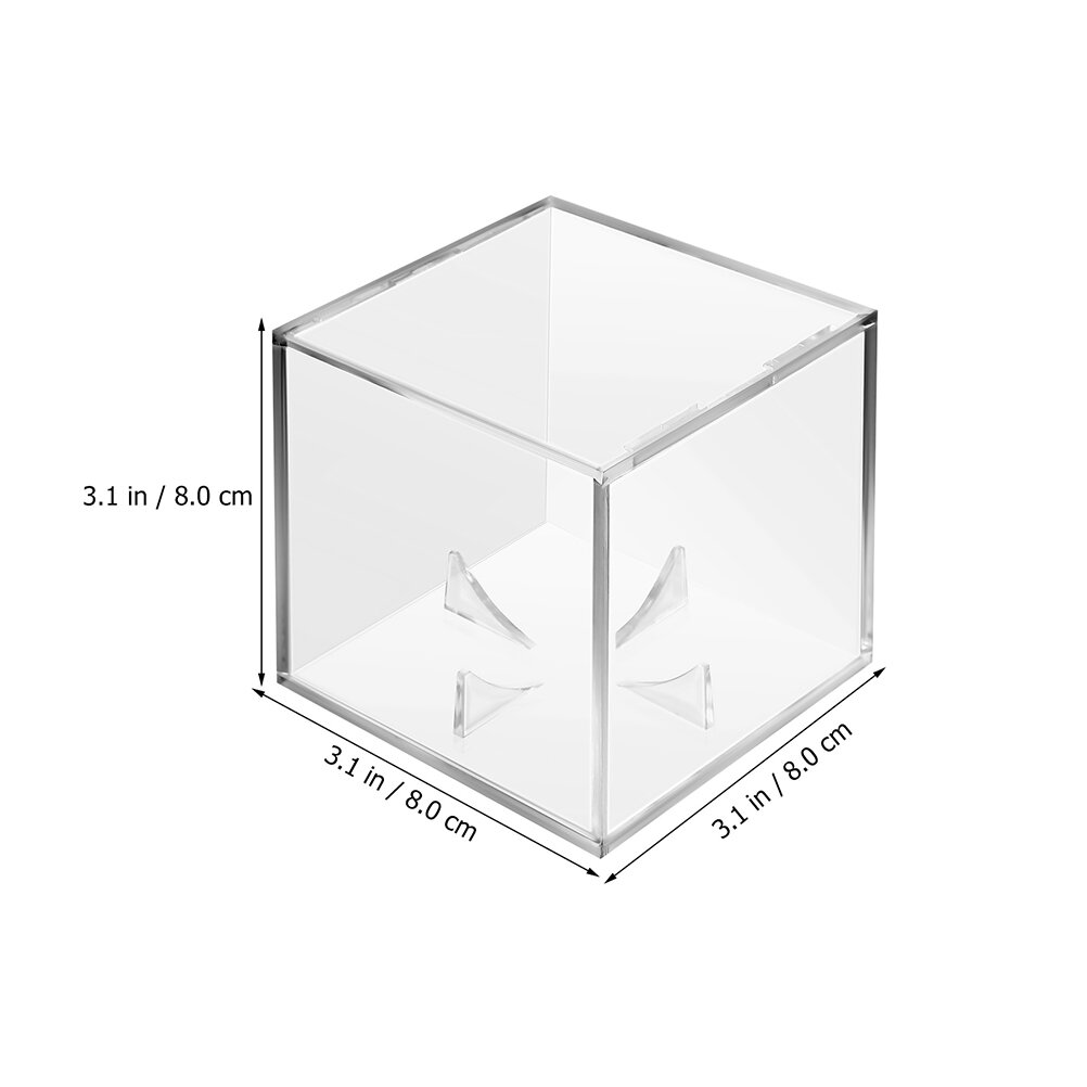 Прозрачный Корпус Для Бейсбола 3D Подставка Защитный Чехол Из Акрила 8 00X8 00X8 00Cm