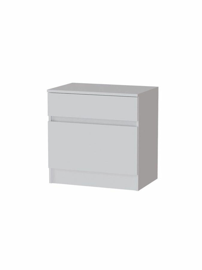 Тумба МПТ-30, Прихожая Мэнкс, белый с тиснением, 600х600х400, микон