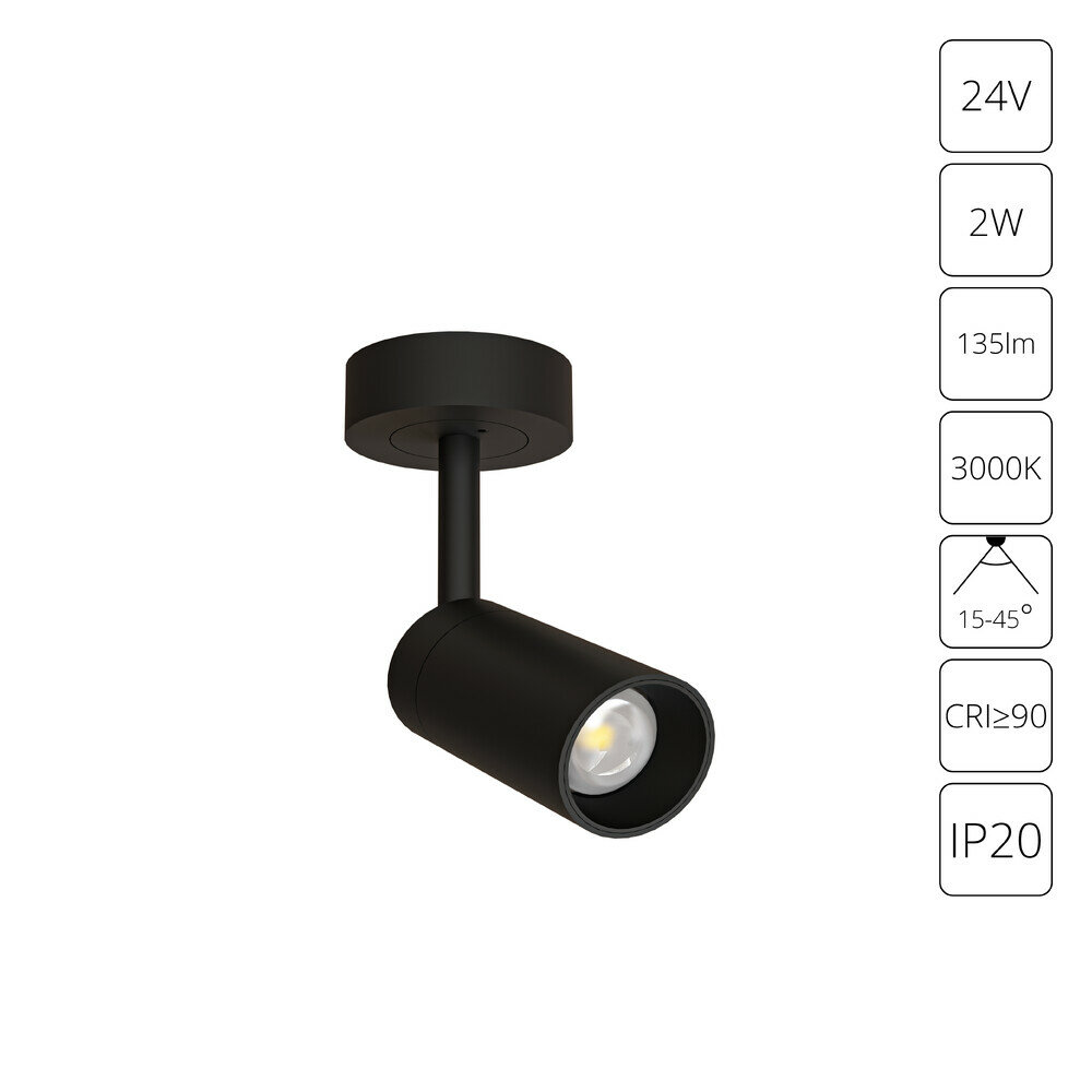 Arte Lamp Подсветка для ювелирных изделий PRESTO A6391PL-1BK 2W 135Лм накл.