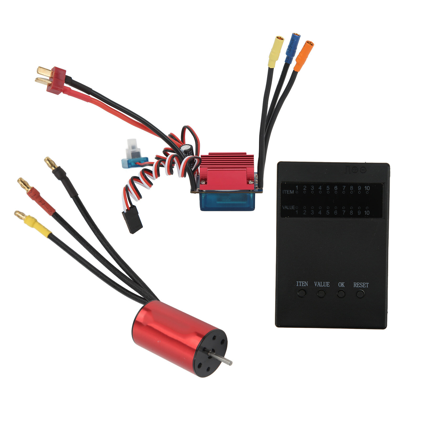 S2440 4000KV Бесщеточный двигатель Combo 35A ESC Комплект обновления карты программирования для 1/16 1/18 RC автомобиля