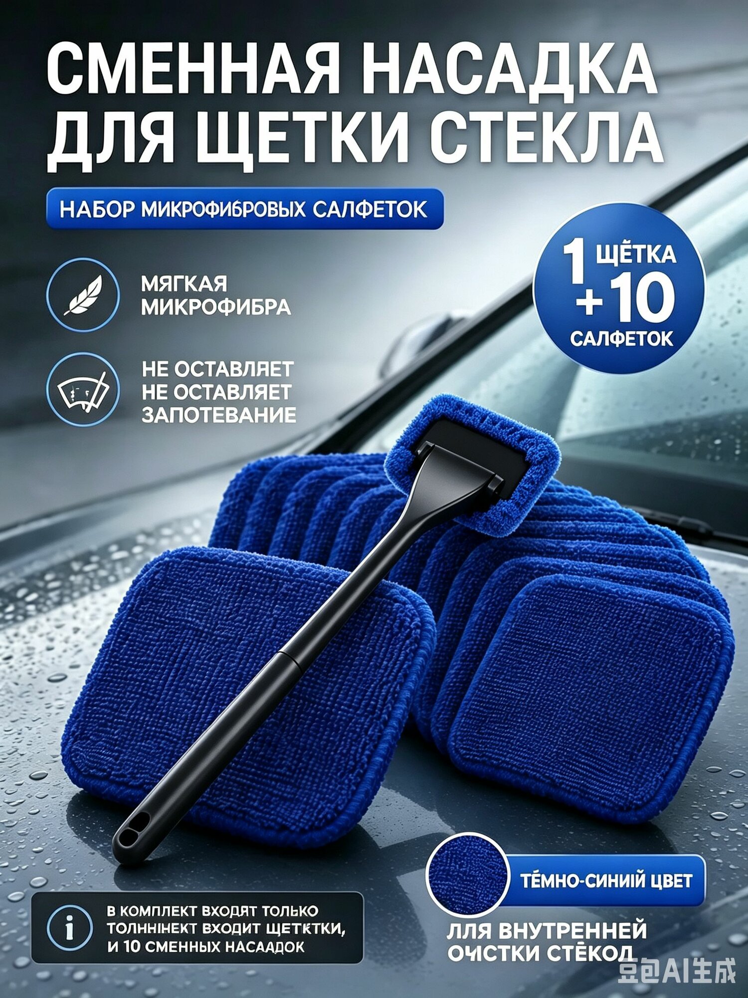 Щетка автомобильная, длина: 38 см, Артикул: 5212345370, Материал: ABS пластик