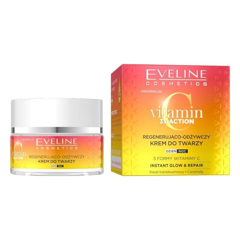 Крем для лица Eveline Cosmetics Vitamin C 3 x action регенерирующе-питательный, 50 мл
