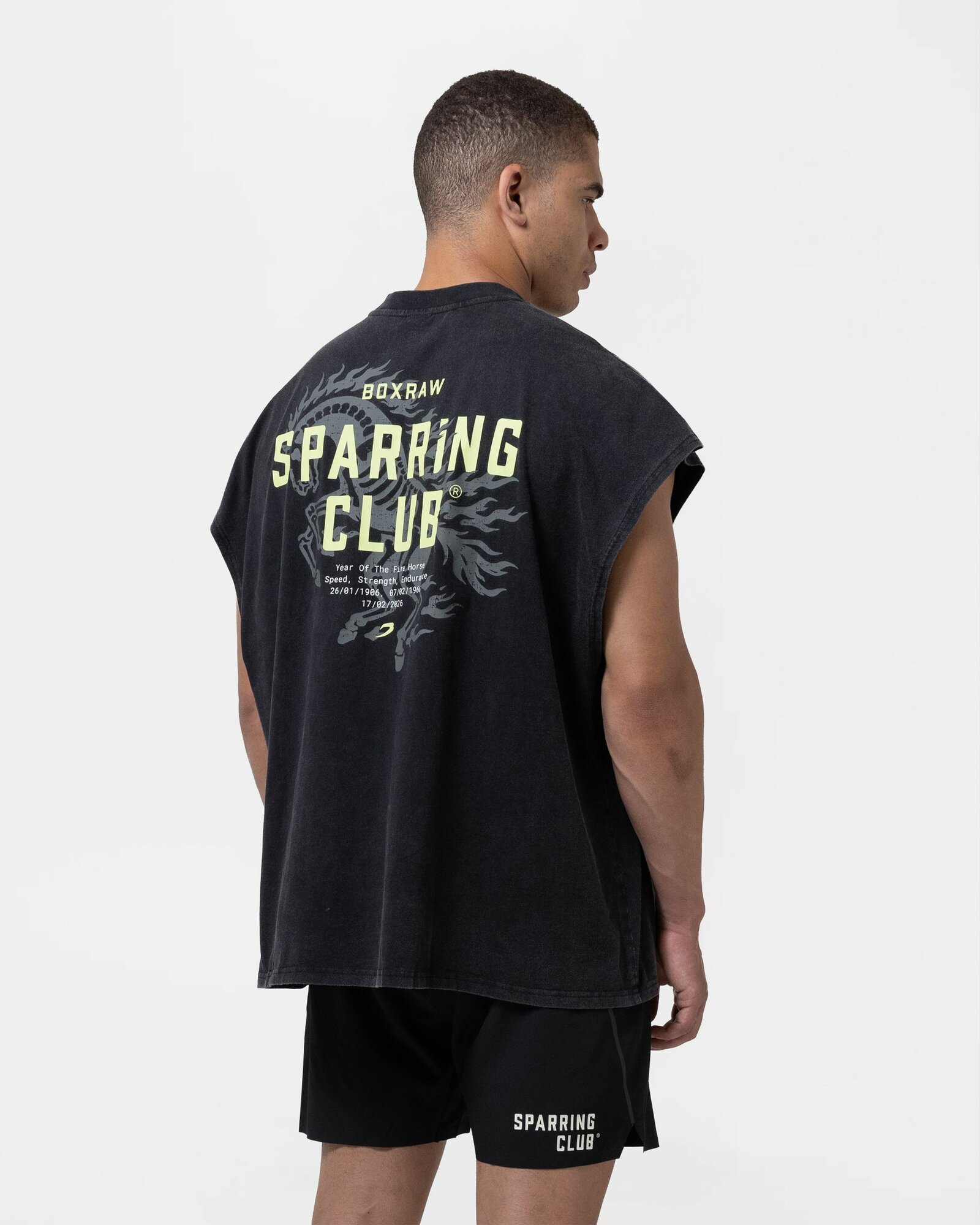 Майка спортивная Boxraw Sparring Club Fire Horse