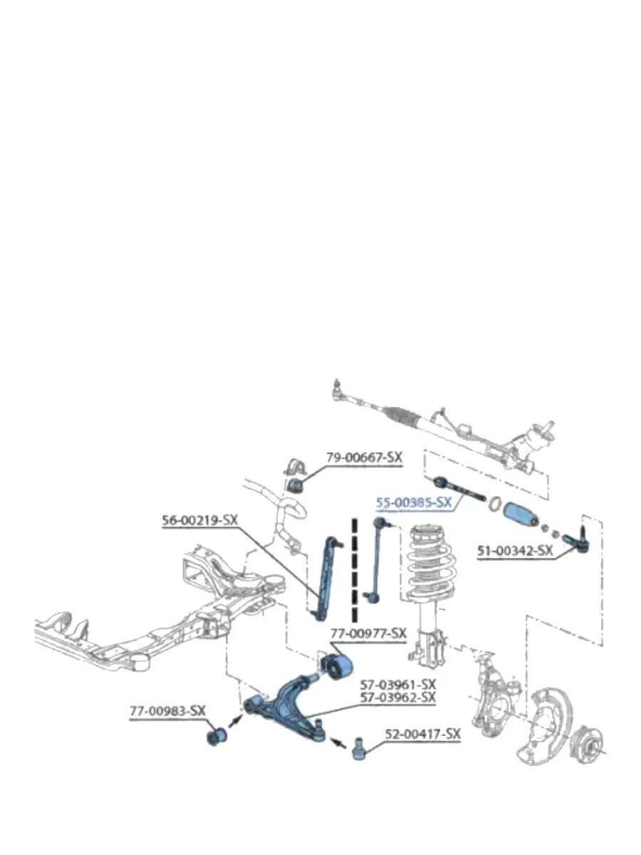 Рулевая тяга Opel Astra J 1.4 16V/1.6 16V 10>