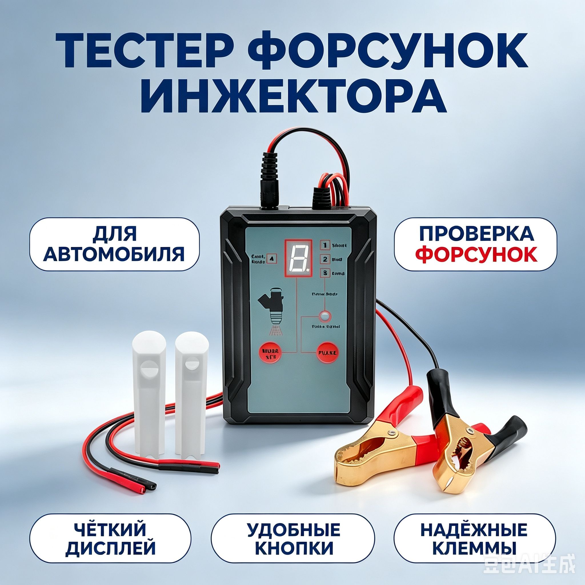Тестер форсунок для бензиновых автомобилей, адаптер, диагностический прибор, инструмент для ремонта автомобилей