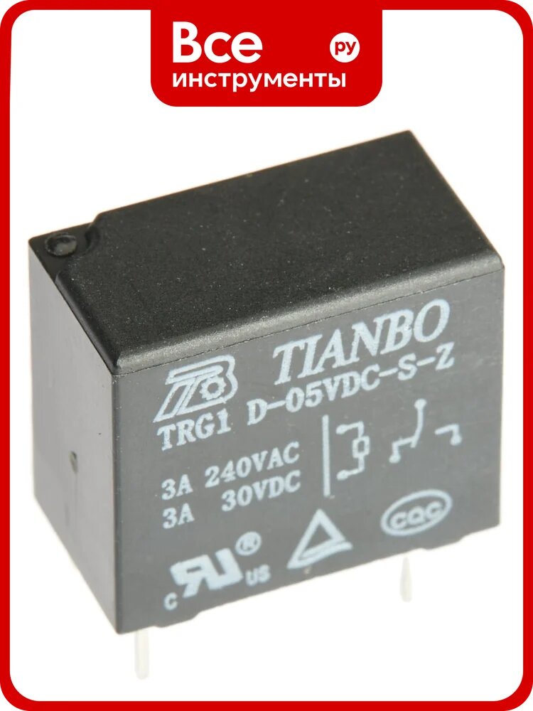 Реле электромагнитное Tianbo RELAY (100 шт/упак) TRG1-D-5VDC-S-Z 57975