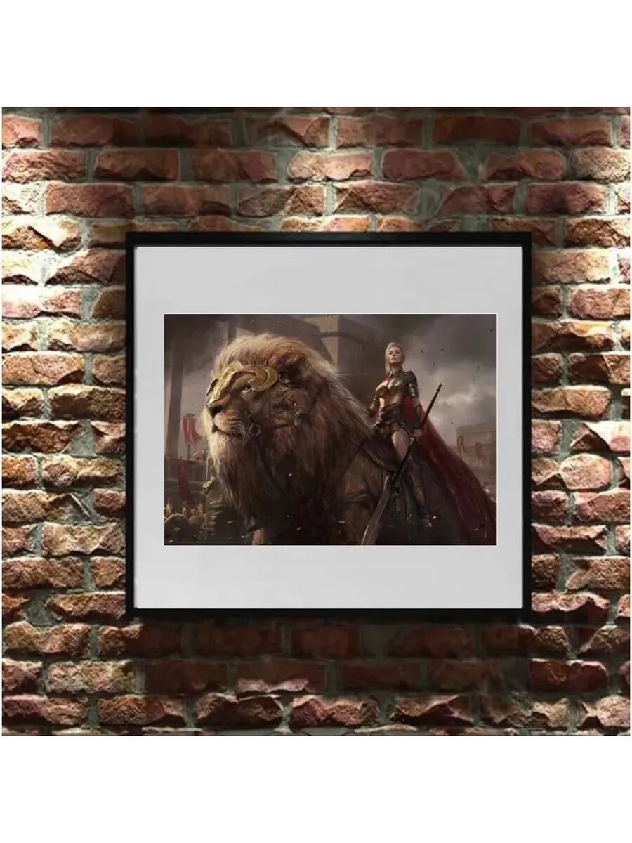 Постер "shield army lion" Cool Eshe А2