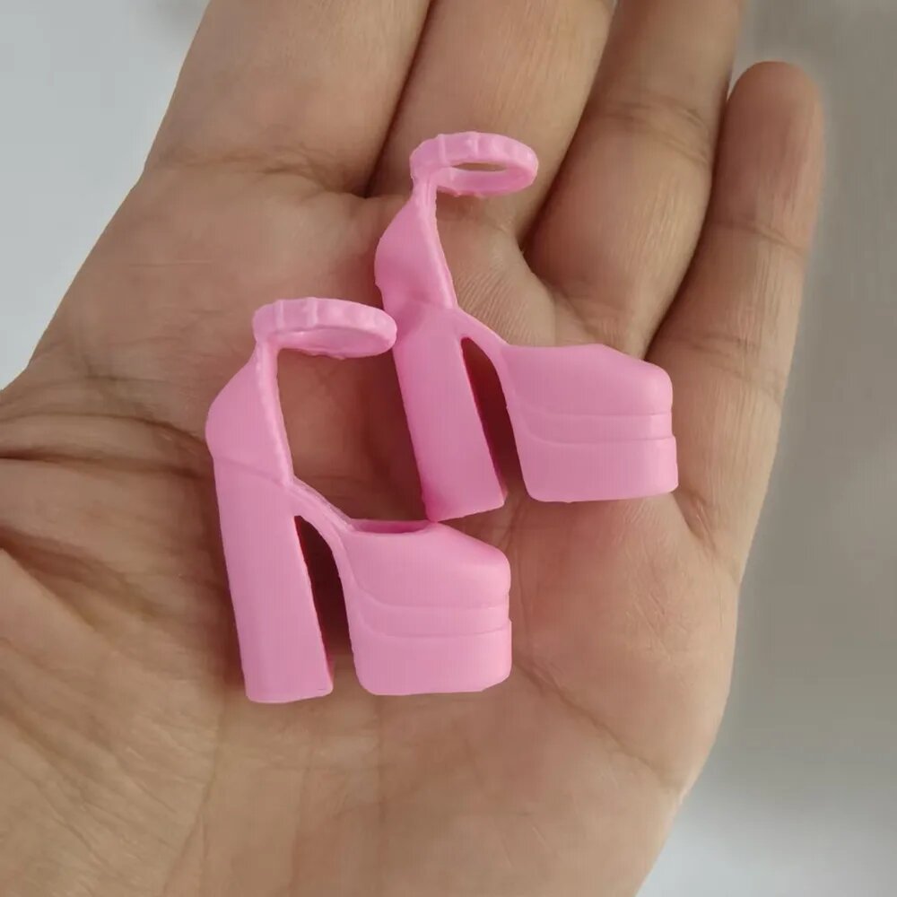 Розовые туфли для кукол BB FR 1/6 pink2