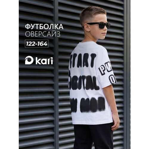 фото Футболка kari осень-зима 2026, размер 9-10, черный