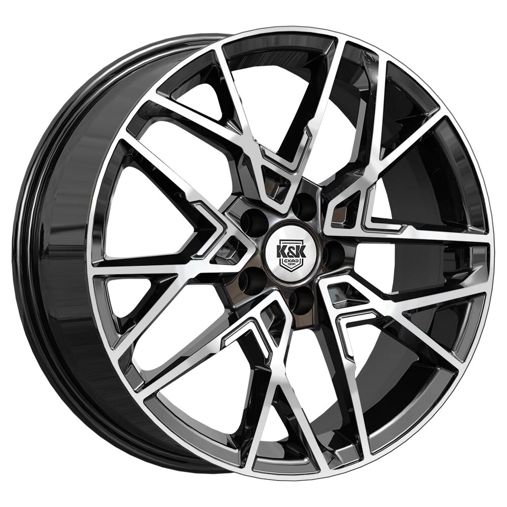 Колесный диск K&K Вудроф 7x18 5x115 ET43 D70.1 Алмаз черный литой
