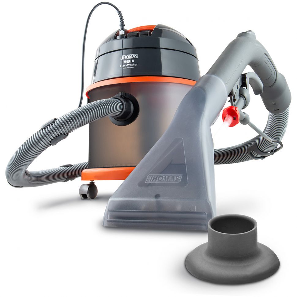 Моющий пылесос THOMAS AQUA FleckWasher 788121, для химчистки мебели и авто, 1400 Вт, насос 4 бар, сифонная насадка, серый
