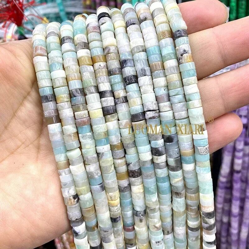 LUOMAN XIARI Тигровый глаз бусины amazonite 36cm 105-110pcs