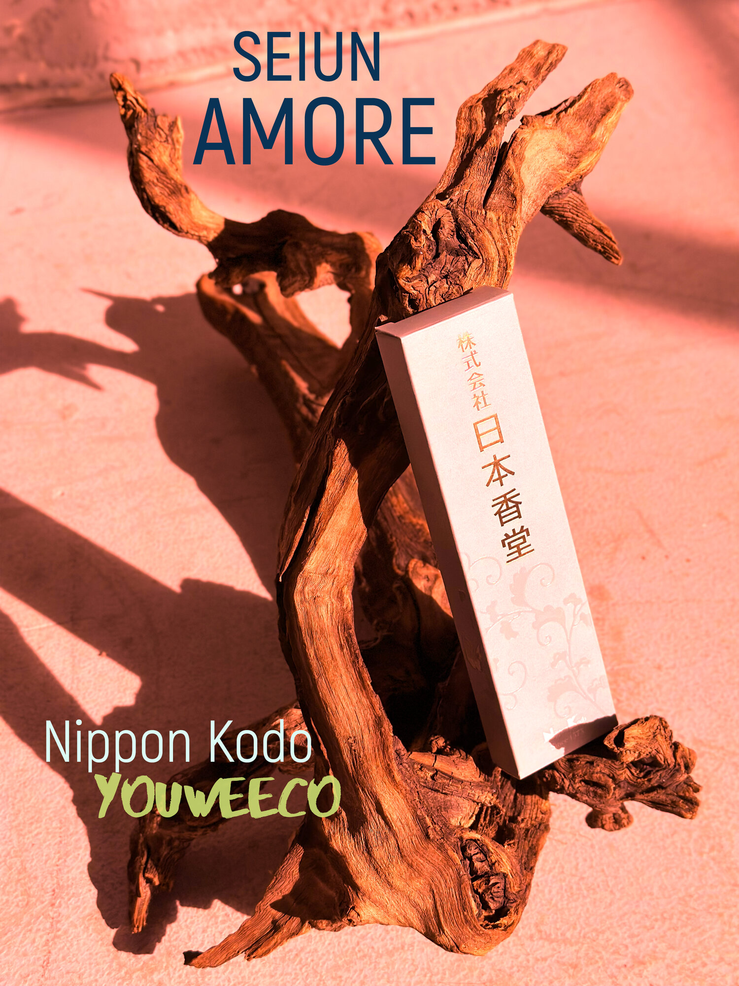 Японские благовония Nippon Kodo, Seiun Amore (Белый сандал, лилия, ирис, роза, жасмин, кипарис) - 30 аромапалочек