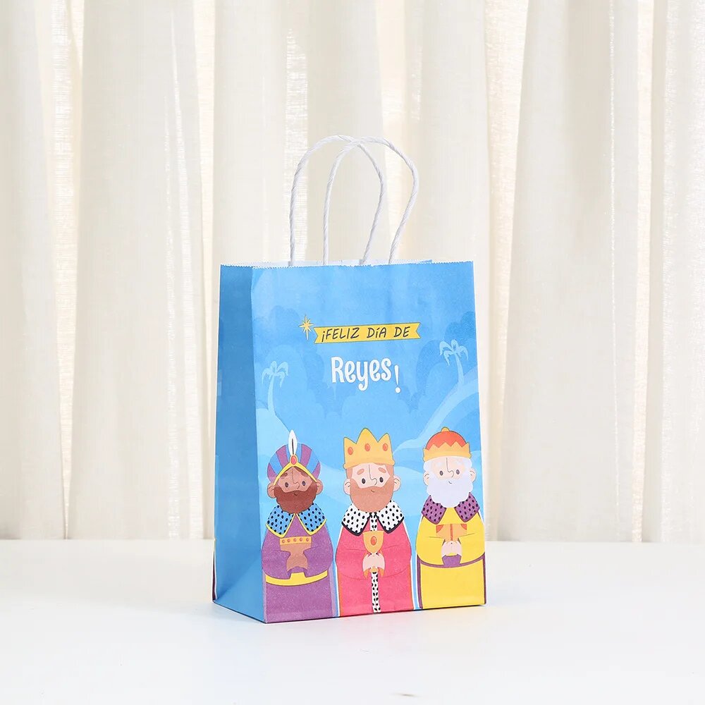 Бумажный пакет Día De Los Reyes Magos, 6шт, цвет 6Pcs A