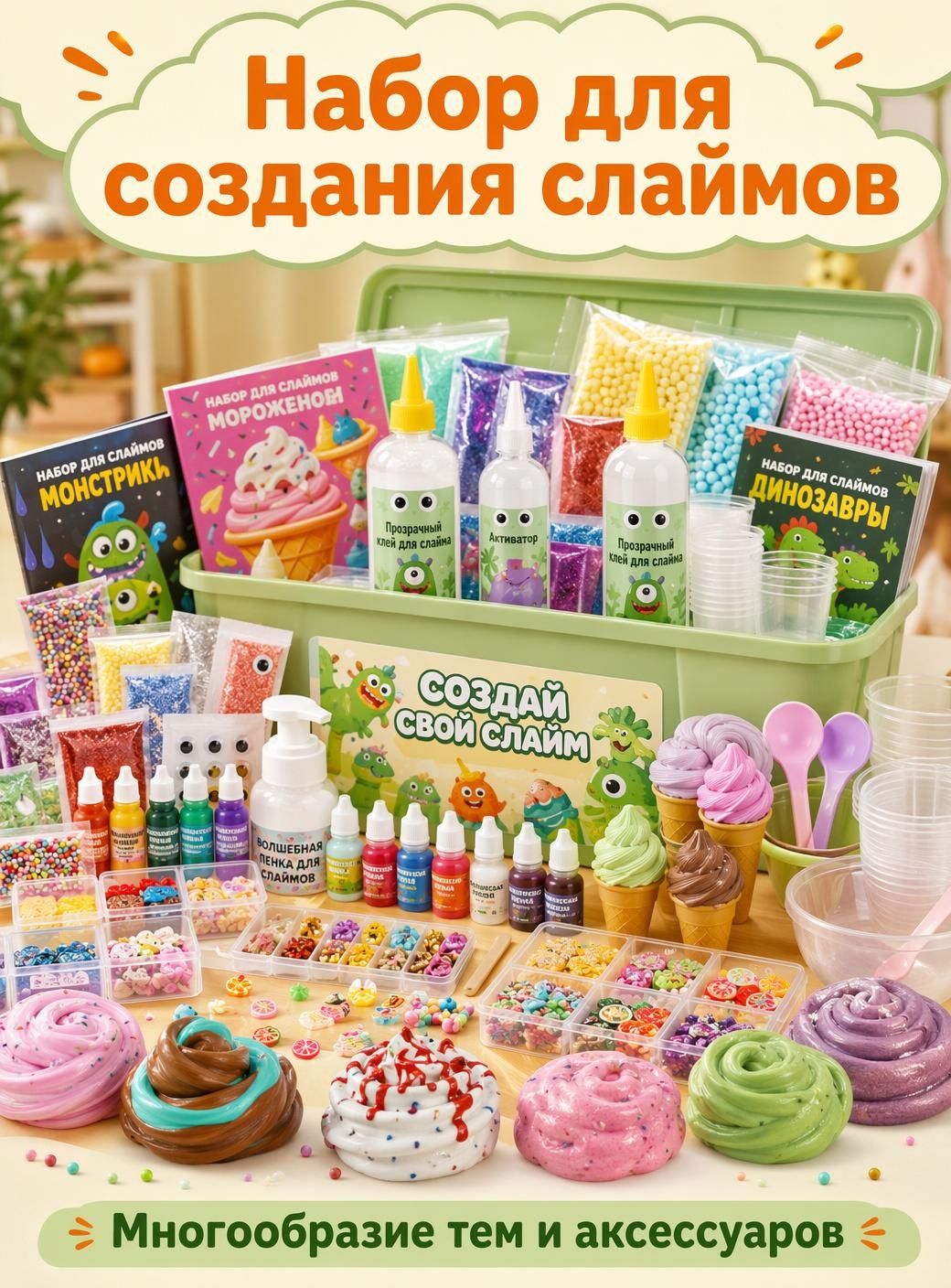 Набор для создания жидкого слайма своими руками