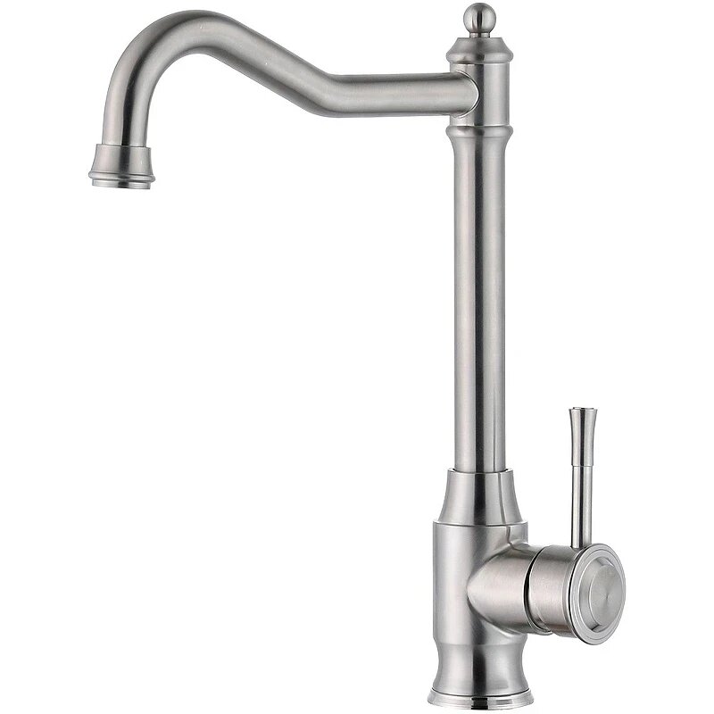 Смеситель для кухни ZorG Steel Hammer SH 5208 INOX Нержавеющая сталь