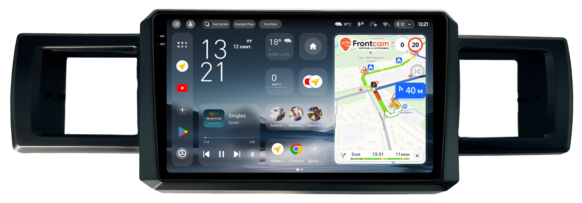 Штатная магнитола Teyes CC4 Pro 2K 8/128 9.5" RM-9-1605 Daihatsu Wake 2014-2022 Android 13 (4G-SIM, DSP, QLed, AI)