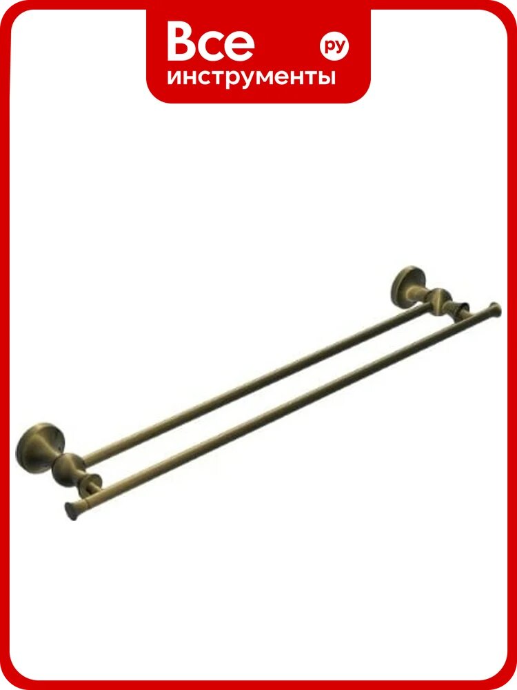 Двойной полотенцедержатель RUSH 60 см. Crete CR35532